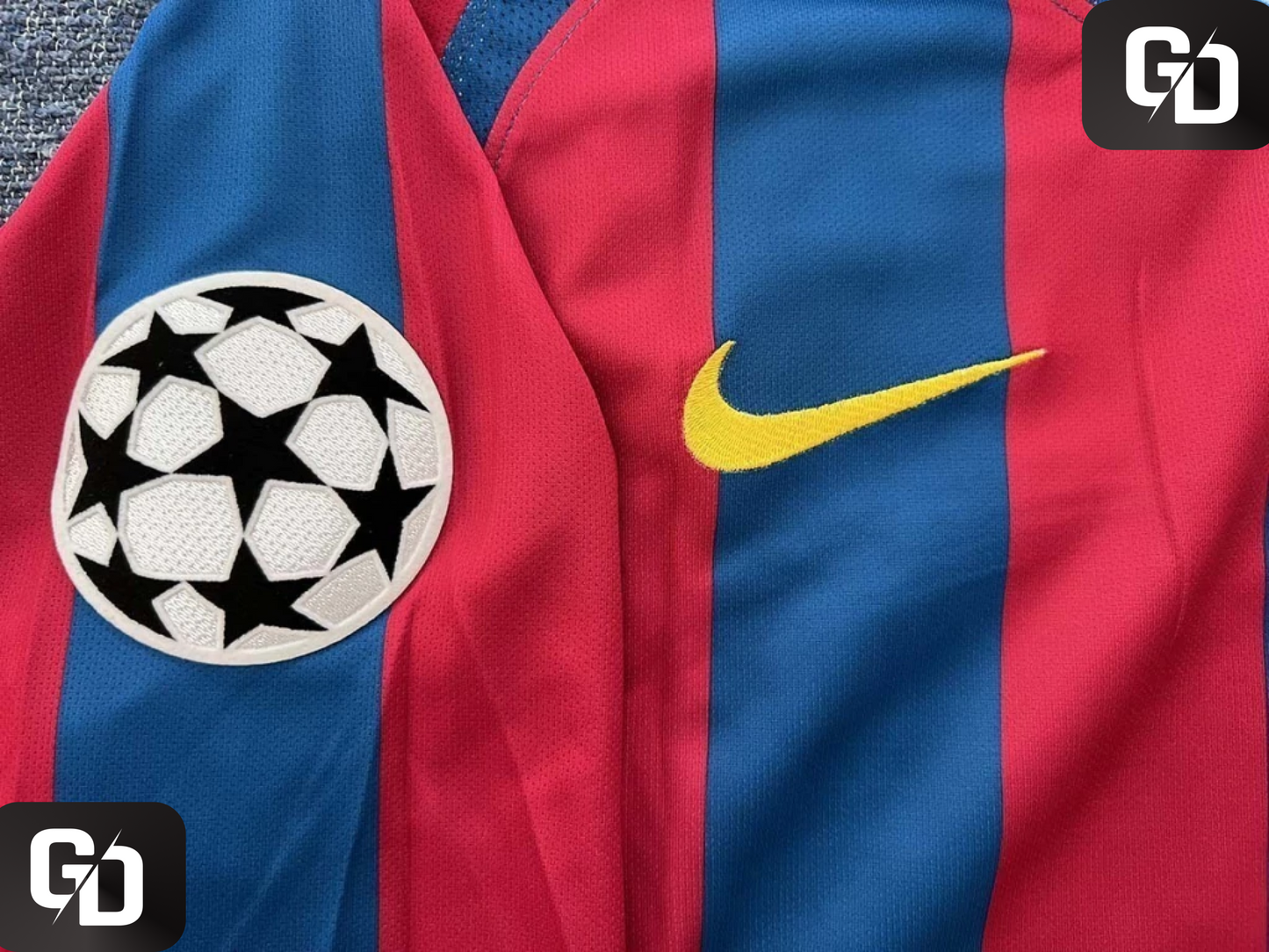 Barcelona Home Retro Long Sleeve 2006. #10 Ronaldhinho