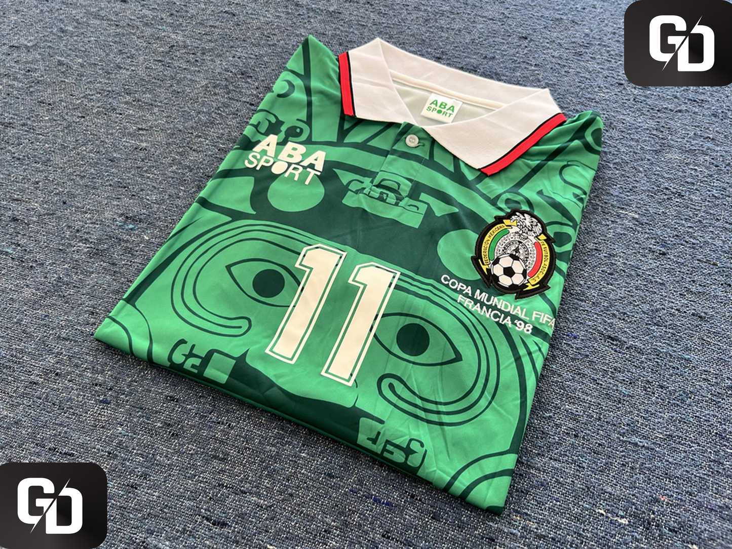 Mexico Home Retro 1998. #11 Blanco. France World Cup