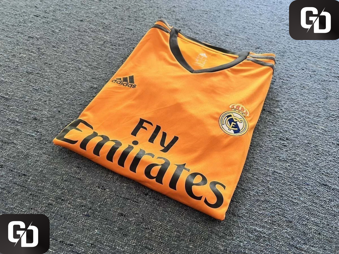 Real Madrid Alternate (Orange) Retro 2014. #19 Modric