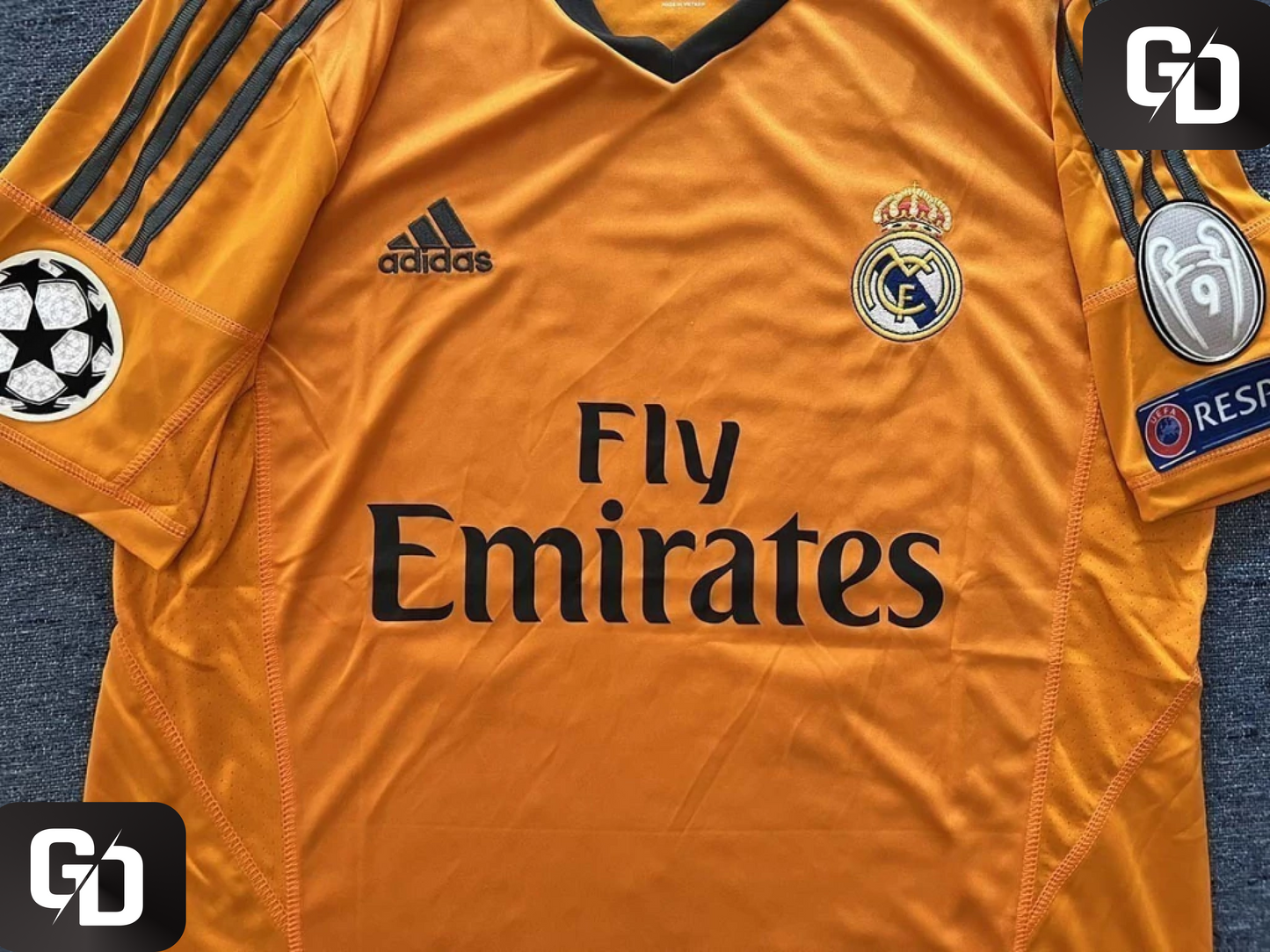 Real Madrid Alternate (Orange) Retro 2014. #19 Modric