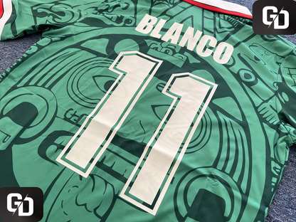 Mexico Home Retro 1998. #11 Blanco. France World Cup