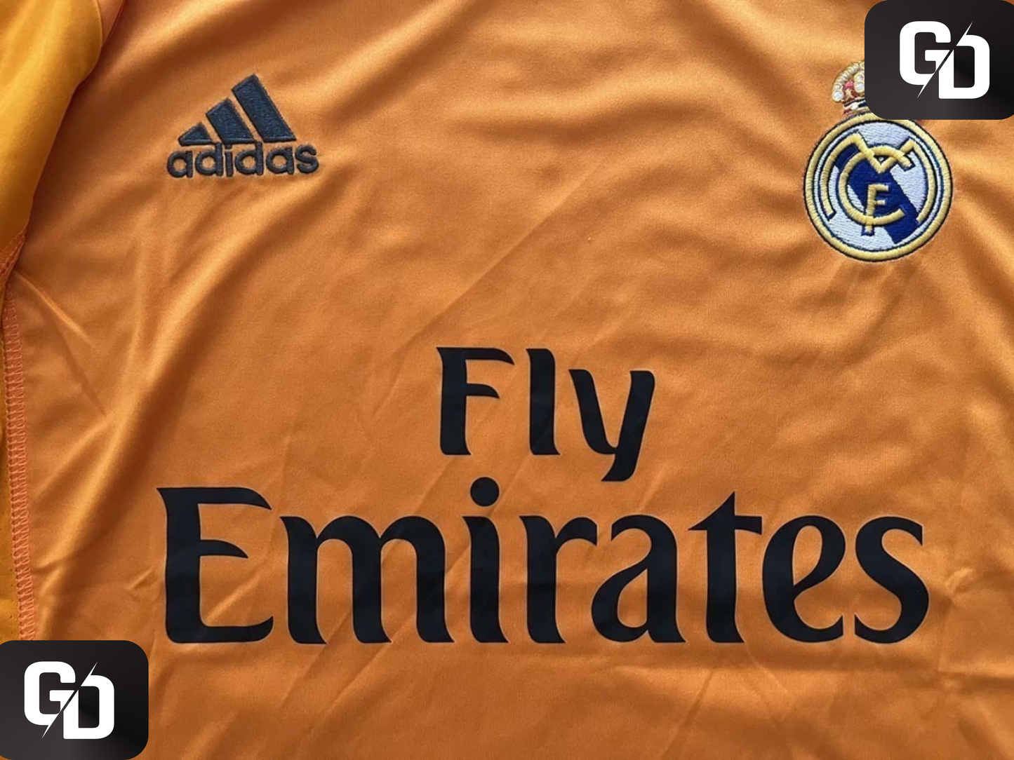 Real Madrid Alternate (Orange) Retro 2014. #19 Modric