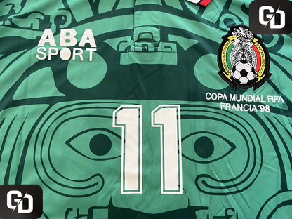 Mexico Home Retro 1998. #11 Blanco. France World Cup