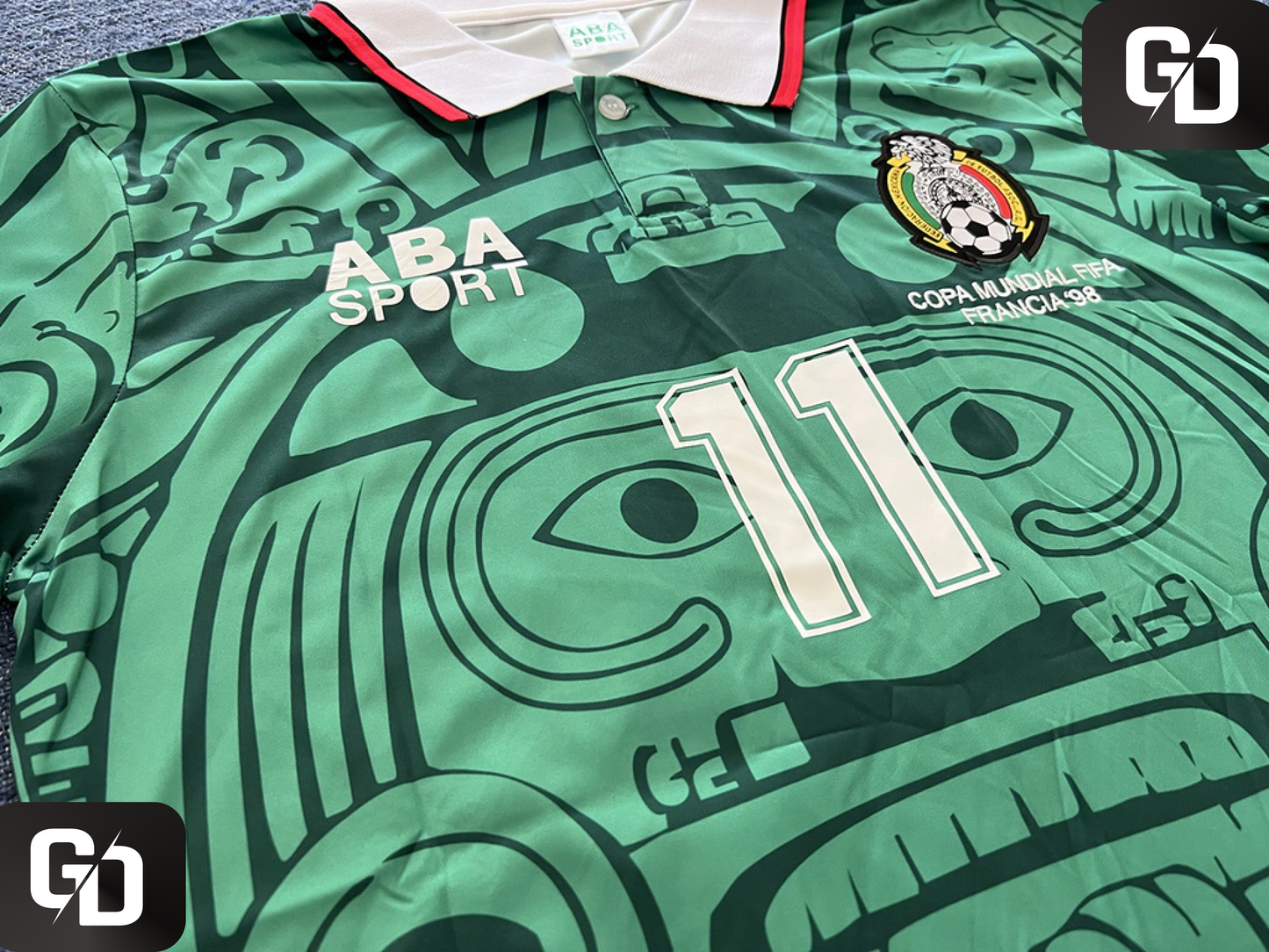 Mexico Home Retro 1998. #11 Blanco. France World Cup