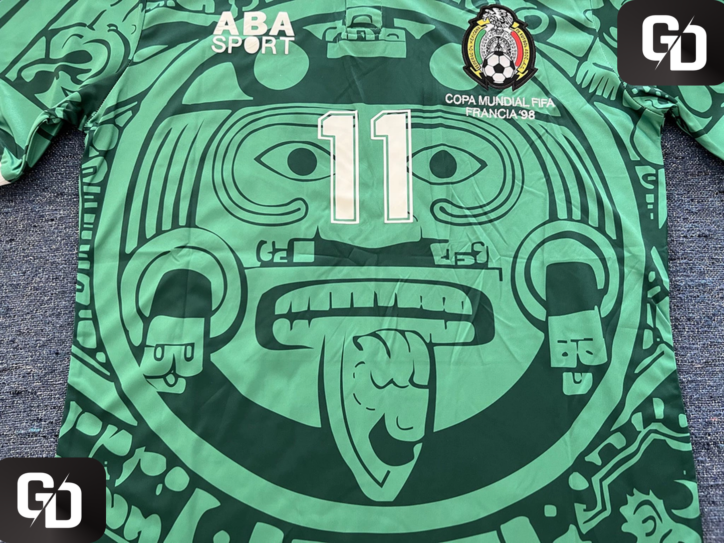 Mexico Home Retro 1998. #11 Blanco. France World Cup