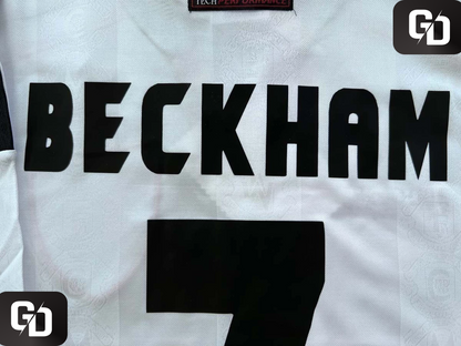 Manchester United Away Retro 1998. Long Sleeves. #7 Beckham