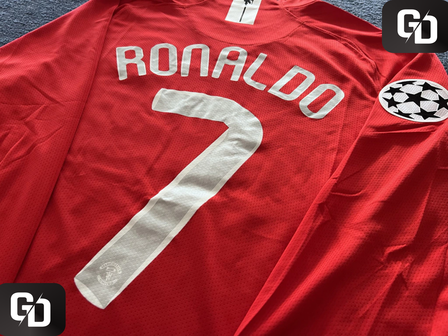 Manchester United Home 2008 Long Sleeve. #7 Ronaldo