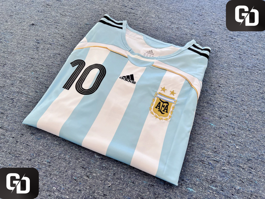 Argentina Home Retro 2006. #10 Riquelme - 2006 Germany World Cup