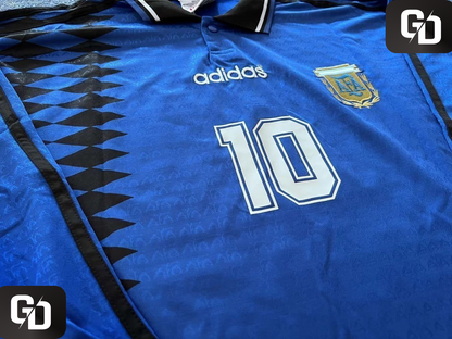 Argentina Away Retro Long Slevee 1994. #10