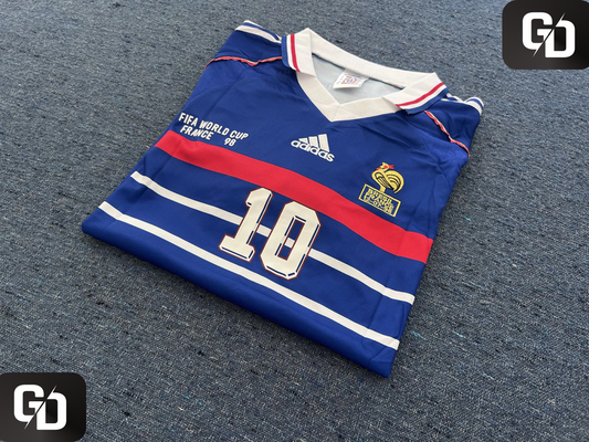 France Home Retro 1998. #10 Zidane. 1998 (World Cup)