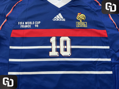 France Home Retro 1998. #10 Zidane. 1998 (World Cup)