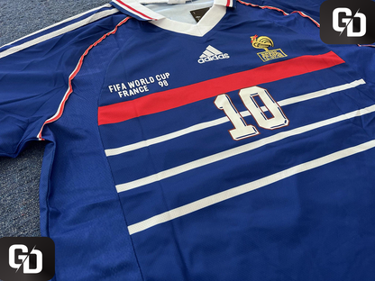 France Home Retro 1998. #10 Zidane. 1998 (World Cup)