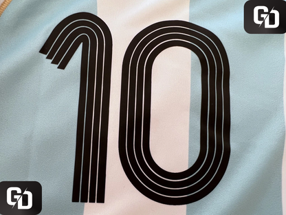 Argentina Home Retro 2006. #10 Riquelme - 2006 Germany World Cup