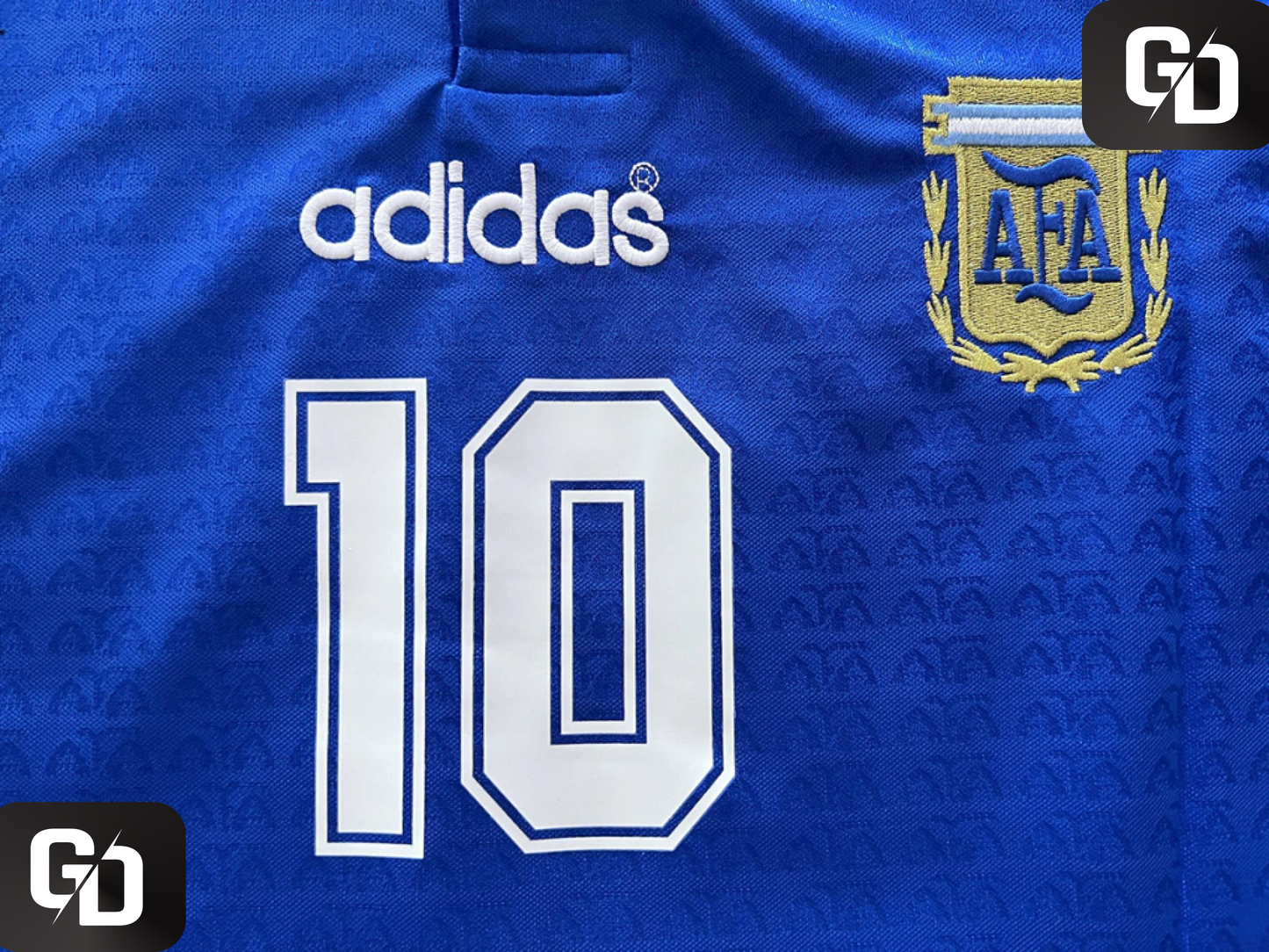 Argentina Away Blue Retro 1994. #10 Maradona