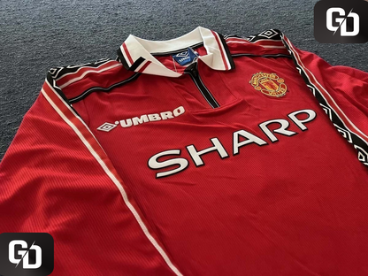 Manchester United Home Retro 1999 (Long sleeve). #7 Beckham