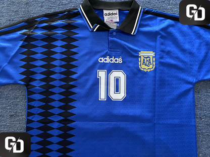 Argentina Away Blue Retro 1994. #10 Maradona