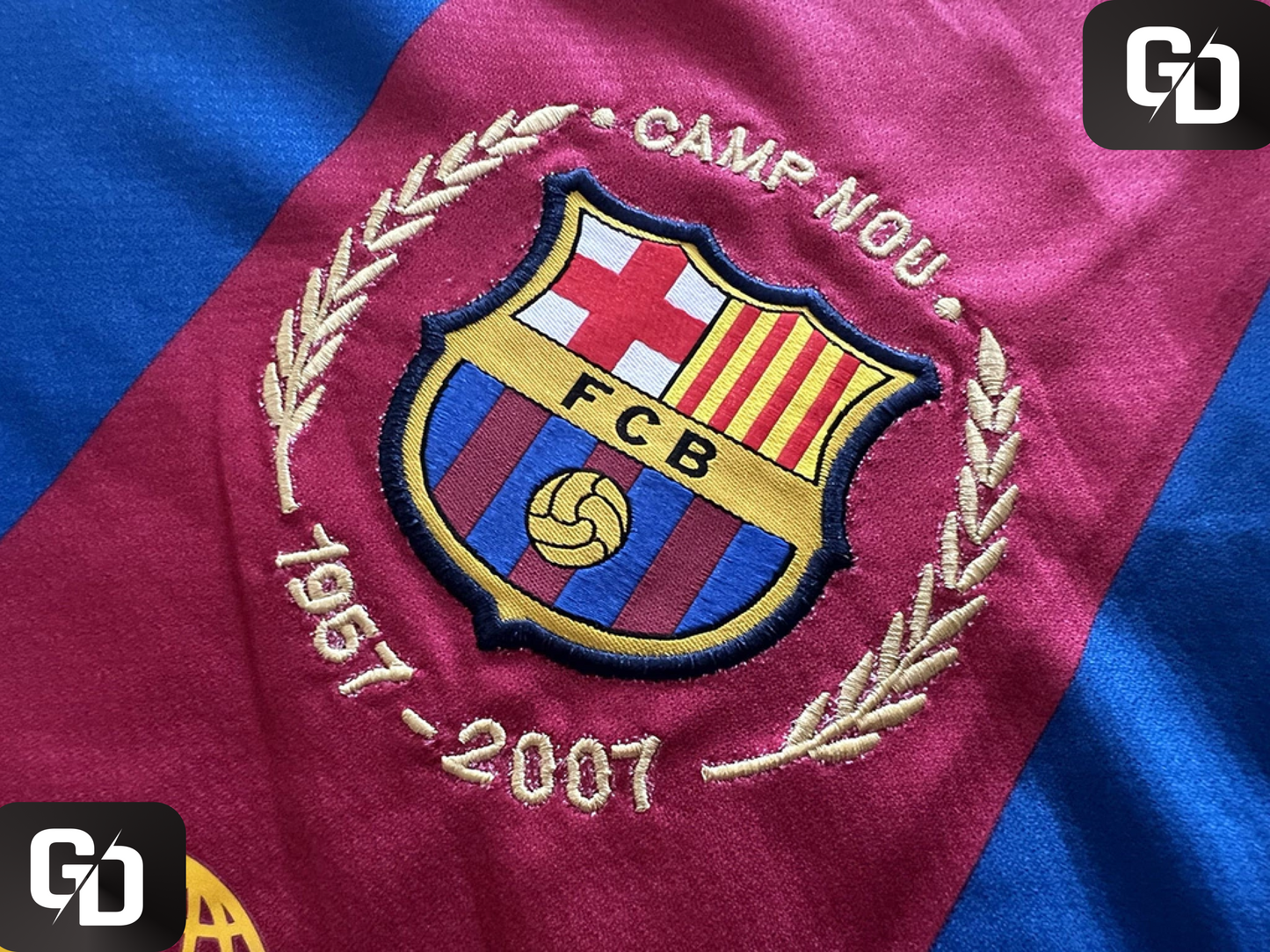 Barcelona Home Retro 2007. #10 Ronaldinho