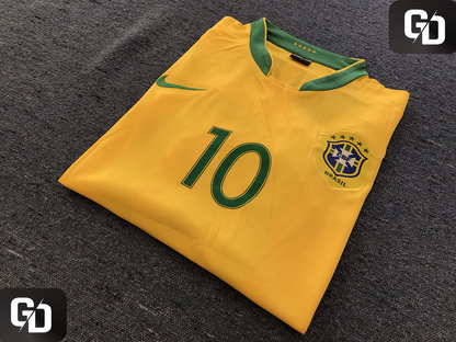 Brazil Home Retro 2006. #10 Ronaldinho