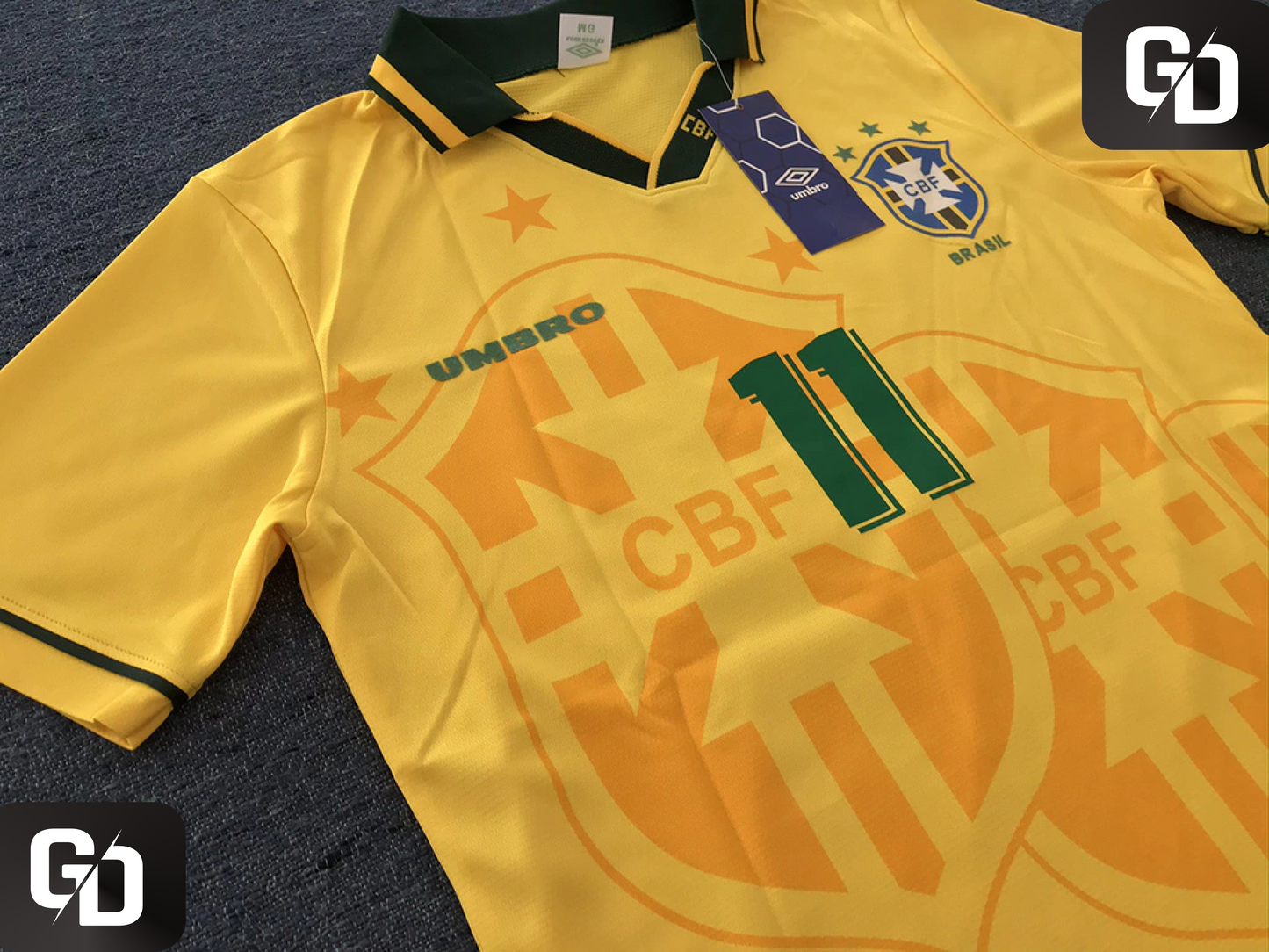 Brazil Home Retro 1994. #11 Romario