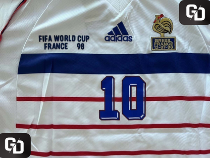 France Away Retro 1998. #10 Zidane. 1998 (World Cup)