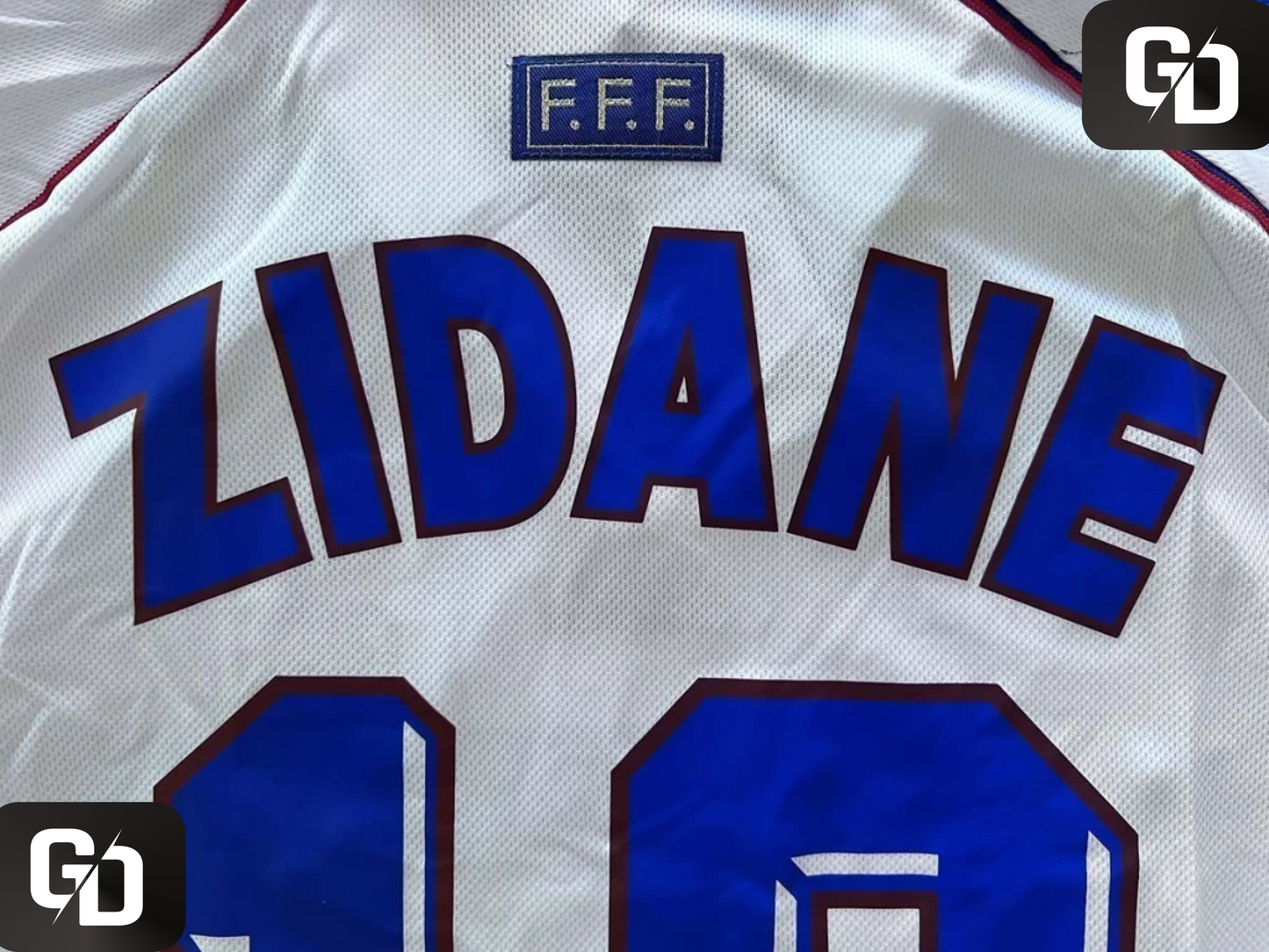 France Away Retro 1998. #10 Zidane. 1998 (World Cup)