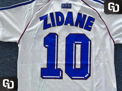 France Away Retro 1998. #10 Zidane. 1998 (World Cup)