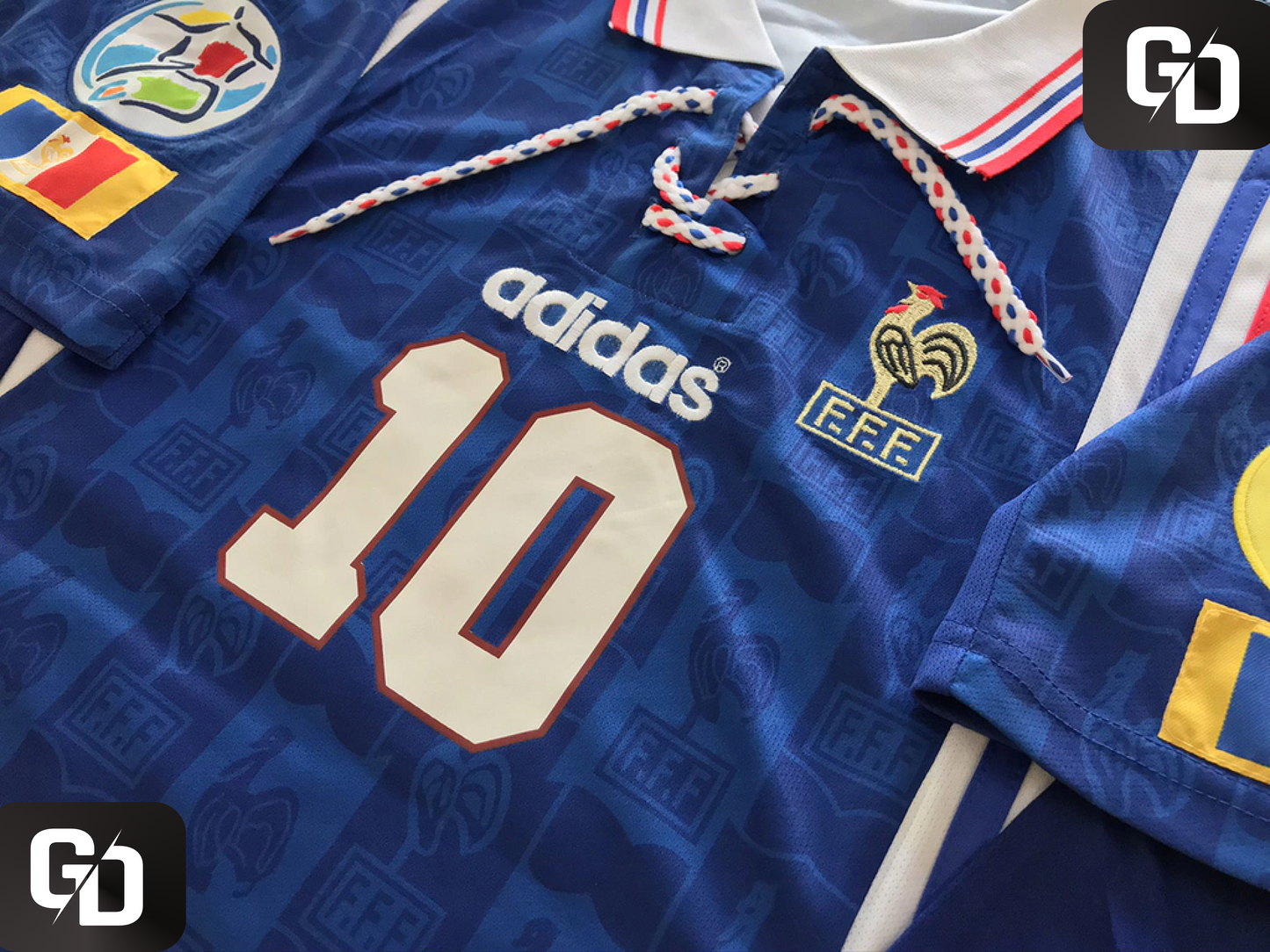 France Home Retro 1996. #10 Zidane